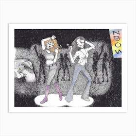 Dancing Queens In The 90'S Art Print