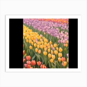 Impressionist Tulips Art Print