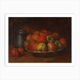 Still Life With Apples And A Pomegranate, Gustave Courbet Art Print