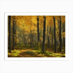 Autumn Forest 40 Art Print