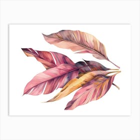 Watercolor Feathers 13 Art Print