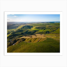 Aerial View Of The Yorkshire Dales 1 Art Print