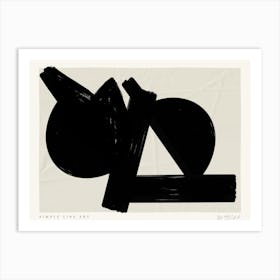 Simple art line no 34 Art Print