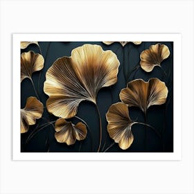 Ginko Leaves Art Print