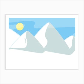 Snowy Mountains 8 Art Print