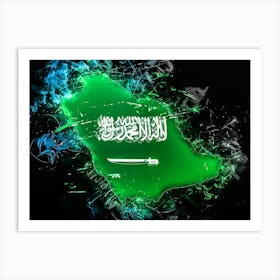 Flag Of Saudi Arabia Art Print