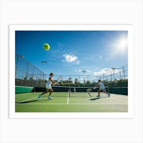 Tennis Court Art Print