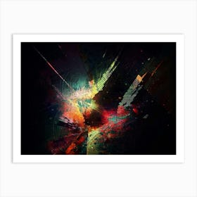 The explosive beauty of the night Art Print