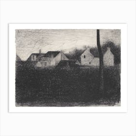 Landscape With Houses, Georges Seurat Art Print