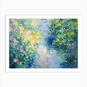 Claude Monet'S Garden Art Print