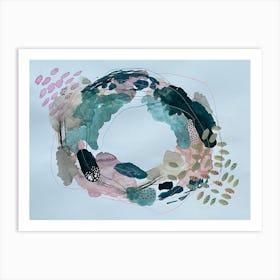 Watercolor Wreath Art Print