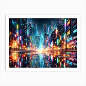 Futuristic City Art Print