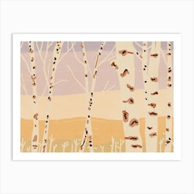 Birch Trees Art Print