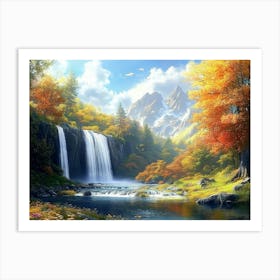 Beautiful 3d Nature and Landscape 1 Art Print