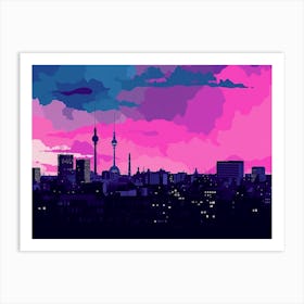 Berlin Skyline 2 Art Print
