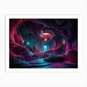 Dark Cave Art Print