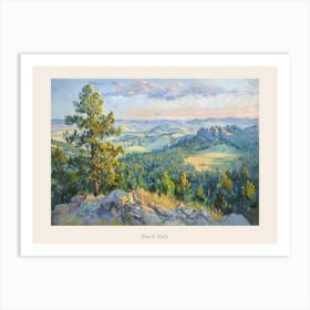 Western Landscapes Black Hills South Dakota 3 Poster Art Print