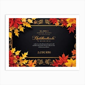 An Exuberant Autumn Sale Banner Adorned With Intricate Designs Revealing An Exciting Juxtaposition (2) 1 Art Print