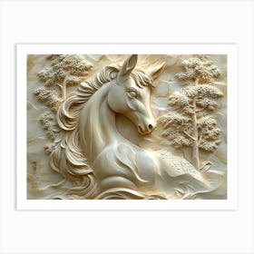 Beautiful 3d Animal 4 Art Print