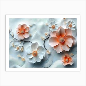 Paper Flowers 9 Art Print