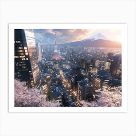 Tokyo Skyline Art Print