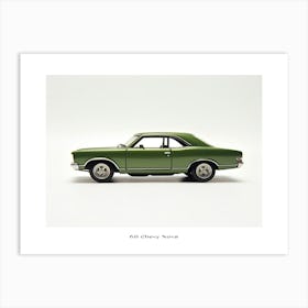 Toy Car 68 Chevy Nova Green Poster Art Print