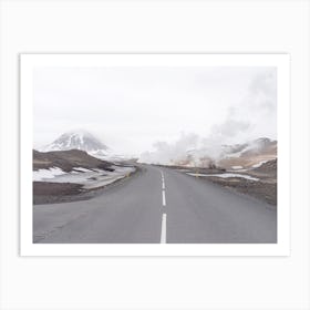 Winter Highway Art Print