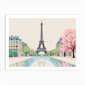 Paris Eiffel Tower Art Print