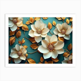 Magnolia Flowers 8 Art Print