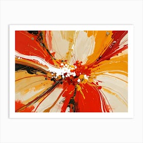 Abstract Flower Painting Art Print