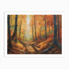 Path Through The Woods Art Print