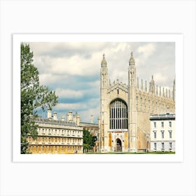 View Of King S College Chapel Art Print