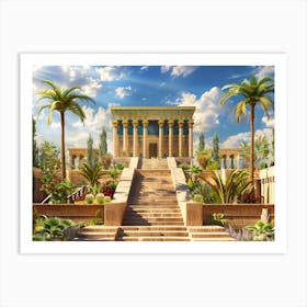 Egyptian Temple 9 Art Print