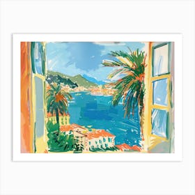 Vigo From The Window View Painting 3 Art Print