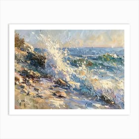 Sea Crashing Art Print