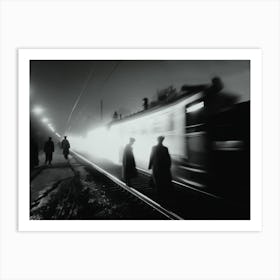 Catch The Night Train Art Print