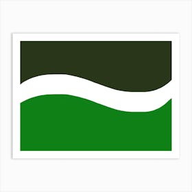 Green Wave Art Print