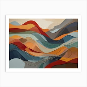 Abstract Landscape Painting 11 Art Print