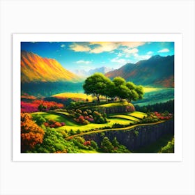 Landscape Painting 17 Art Print