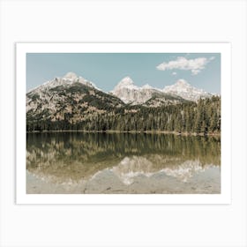 Wyoming Lake Scenery Art Print