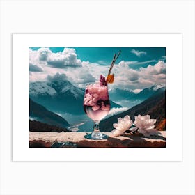 Drink In The Mountains Art Print