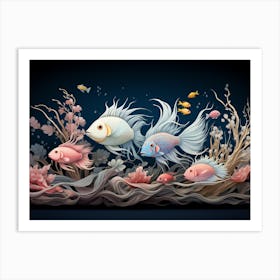 Underwater World Wildlife Art Print