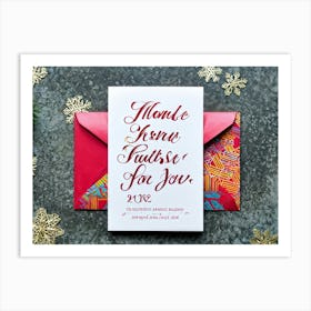 An Intricately Designed Thank You Card Detailed With Festive Typography Hues Of Vibrant Colors Dash (1) 2 Art Print