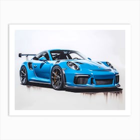 Porsche 911 Gt3 Rs Art Print