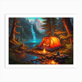 The Perfect Camping Spot Art Print