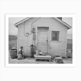 Front Of House Of The Ray Halstead Family, Fsa (Farm Security Administration) Rehabilitation Borrower Art Print