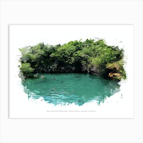 Blue Hole Park & Walsingham Nature Reserve, Bermuda, Caribbean Art Print