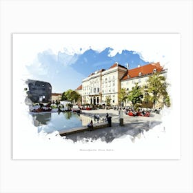 Museumsquartier, Vienna, Austria Art Print