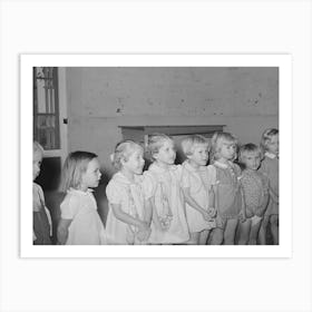 Children Singing At The Wpa (Work Projects Administration) Nursery School, Casa Grande Valley Farms, Pinal Art Print