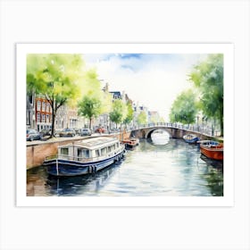 Amsterdam Canal Art Print